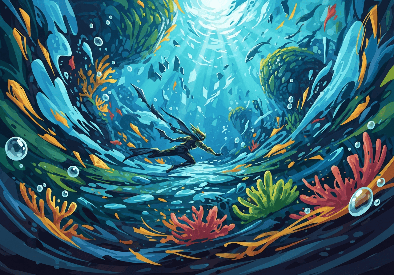 Abstract game illustration