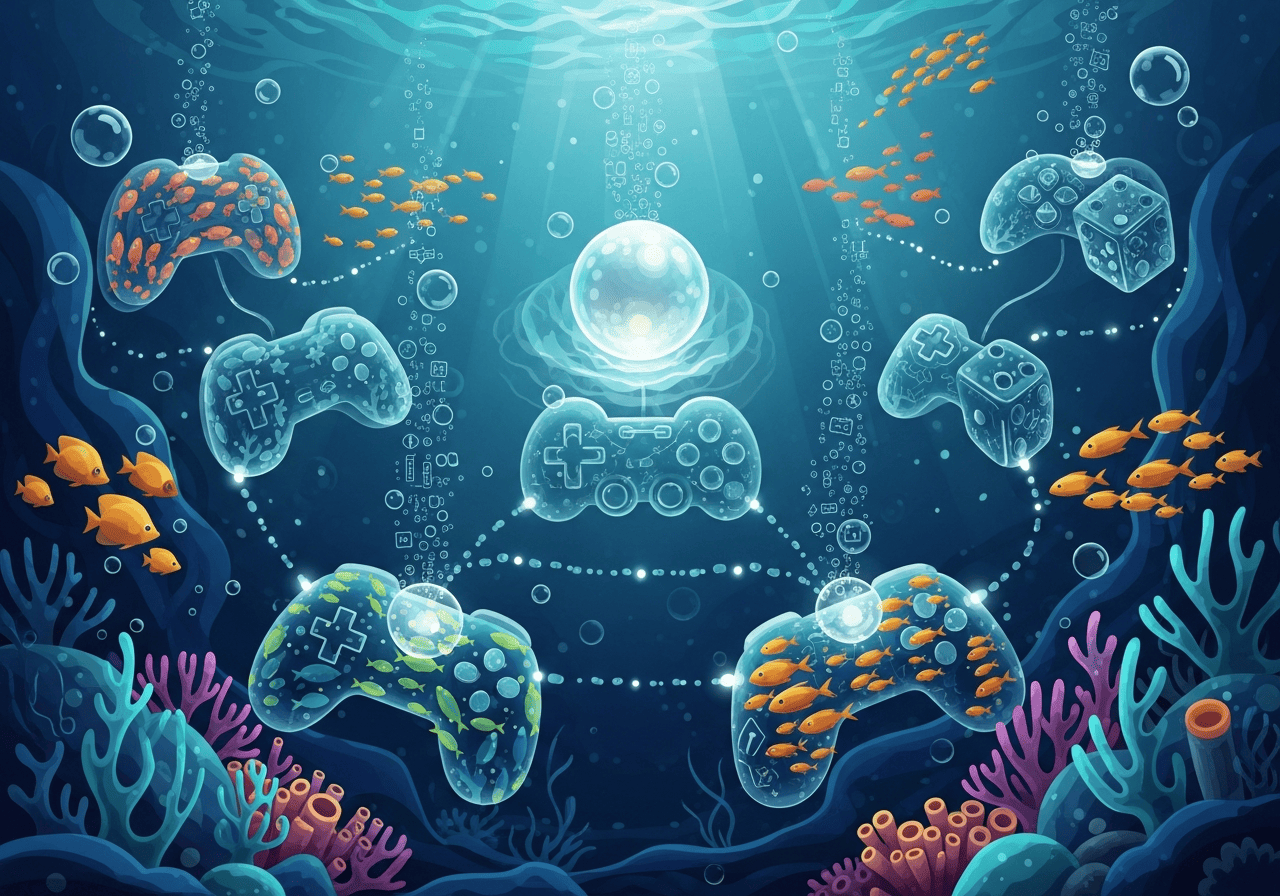 Abstract game illustration